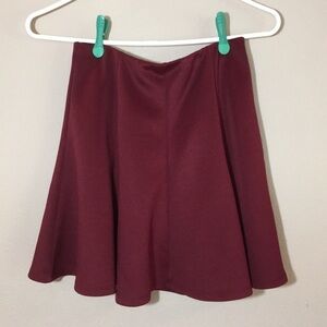 Forever 21 burgundy skater skirt. Size small.